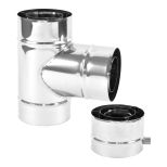 90 degree tee pipe with condenser tray